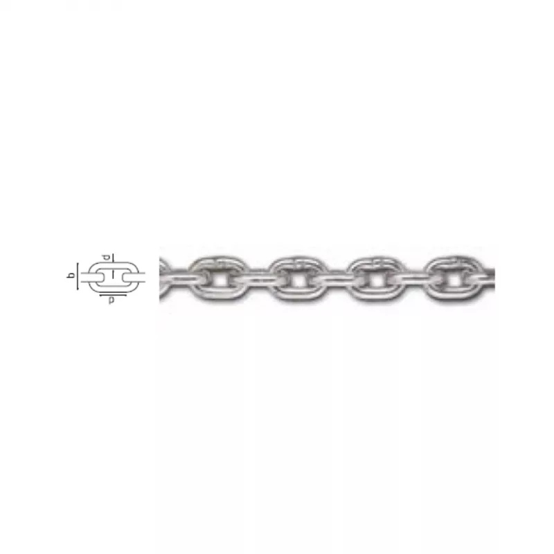 MTS. CADENA FONDEO GALVANIZADA 4mm (50mts)