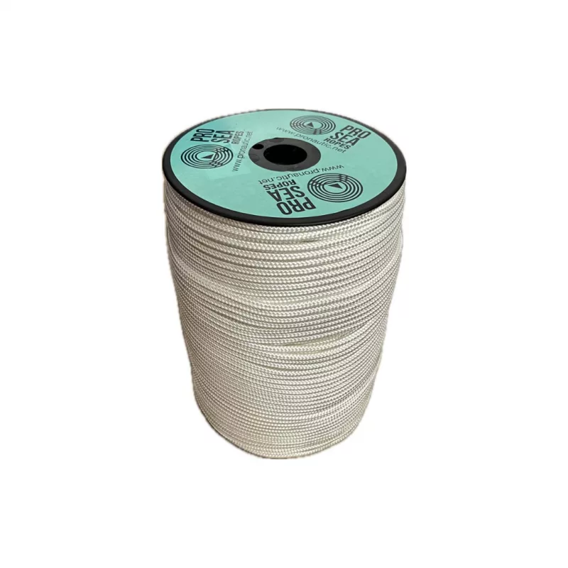 BOBINA DE CABO MULTIUSO NYLON 6 MM BLANCO 200 MTS