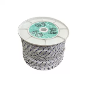 BOBINA DE CABO FLOTANTE POLIP. DOBLE TRENZADO 20 MM  BLANCO 100 MTS