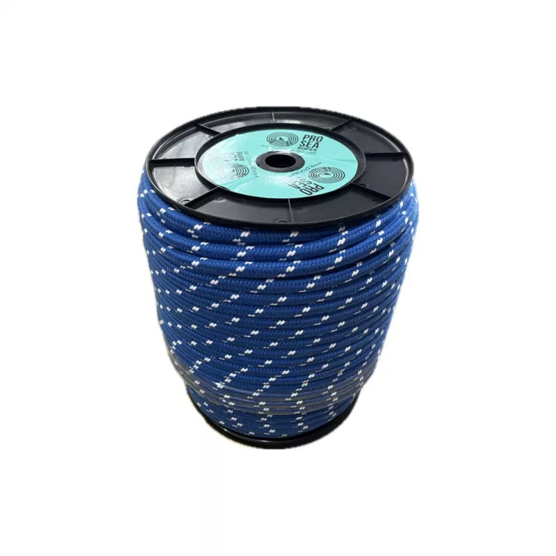 BOBINA DE ESCOTA NYLON PLATINIUM LINE 8 MM AZUL 100 MTS