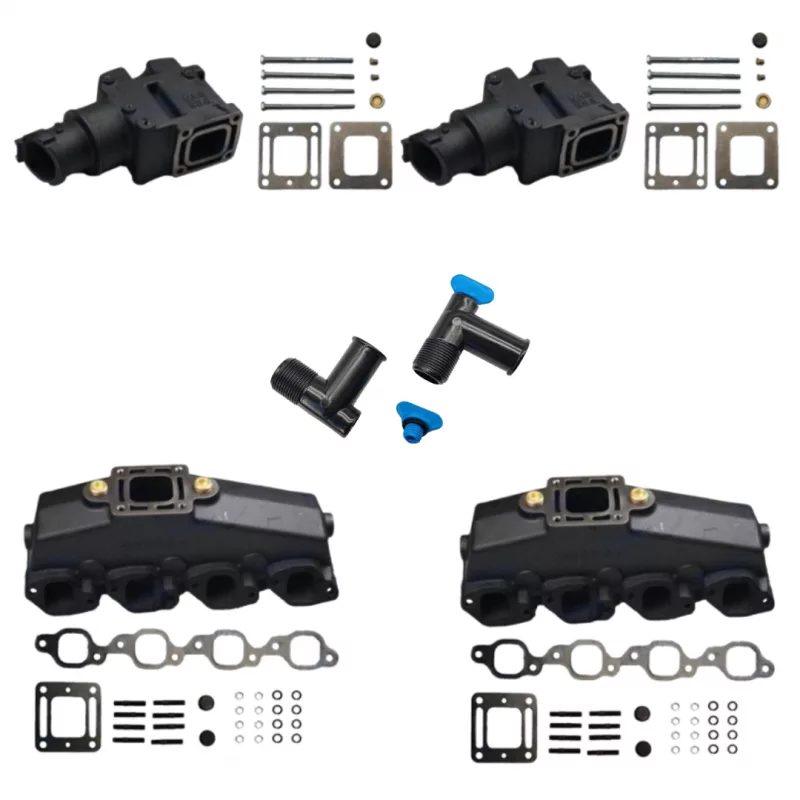 Kit codo colector escape Mecruiser GM 7.4L 454 V8 1981+ 89011A8