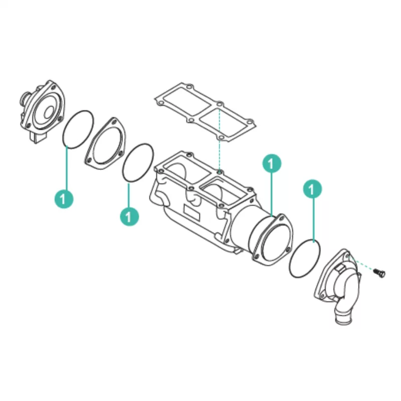 Kit de juntas enfriadores para motor Yanmar 4JH - Imagen 2