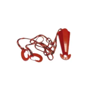 Triángulo de arrastre con polea y mosquetones reforzados.