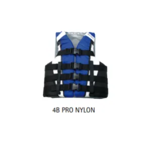 Chaleco 4B PRO CE NYLON C/AZUL - L