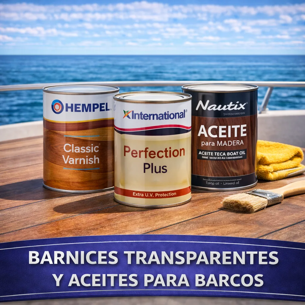 Barnices transparentes y aceites para barcos