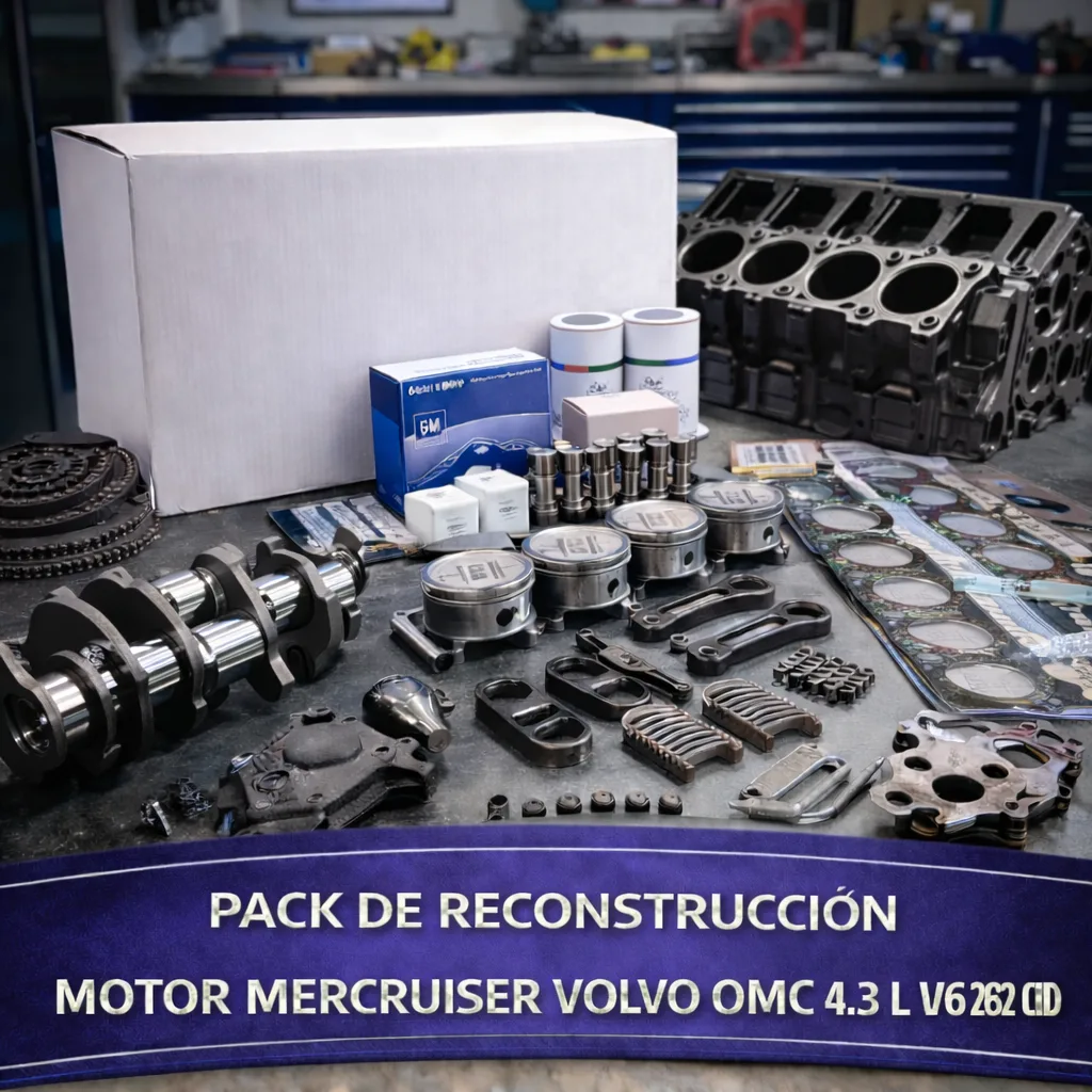 Pack de recostrucion motor Mercuiser Volvo OMC 4.3 L V6 262 CID