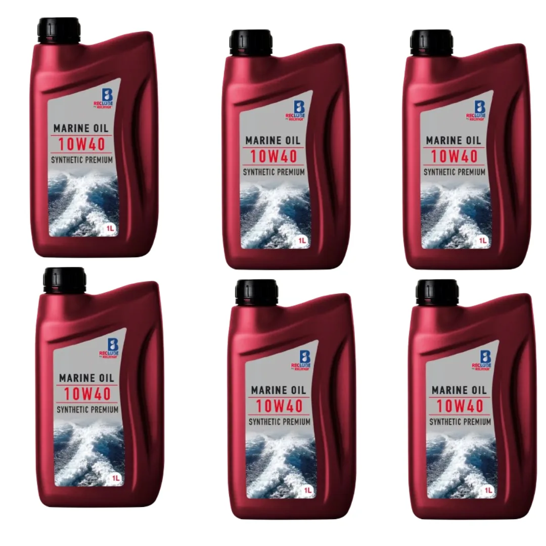 Pack de Aceite motor marino 10W40 1L X6 Reclube