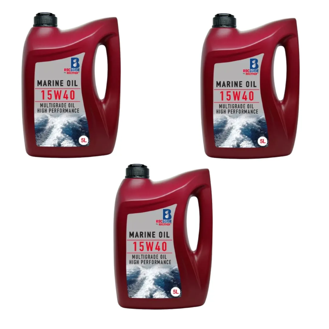 Pack de Aceite Marino 15W40 5L X3 Reclube