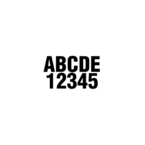 Kit de Letras y Números Adhesivos para Embarcaciones 8 cm