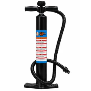 Inflador manual con manómetro